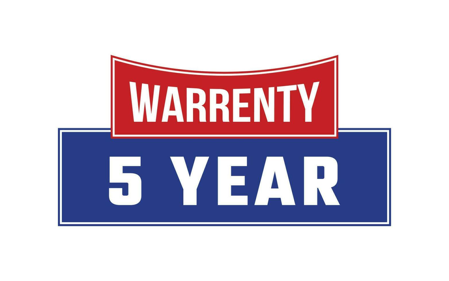 5 Year Warranty Seal Vector