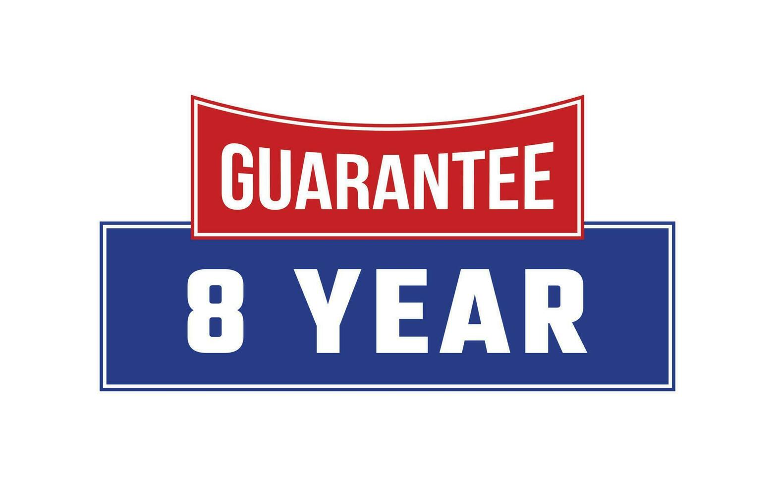 8 Year Guarantee Seal Vector