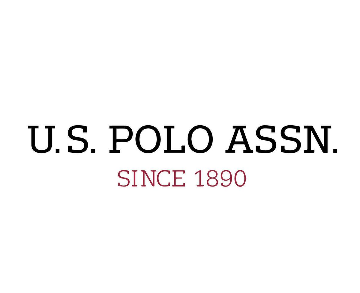 Us Polo Assn Brand Logo Symbol Name Black And Red Clothes Design Icon ...