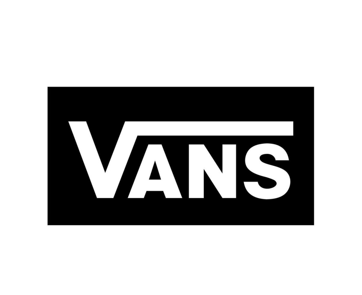 Vans Brand Logo Symbol Black Design Icon Abstract Vector Illustration