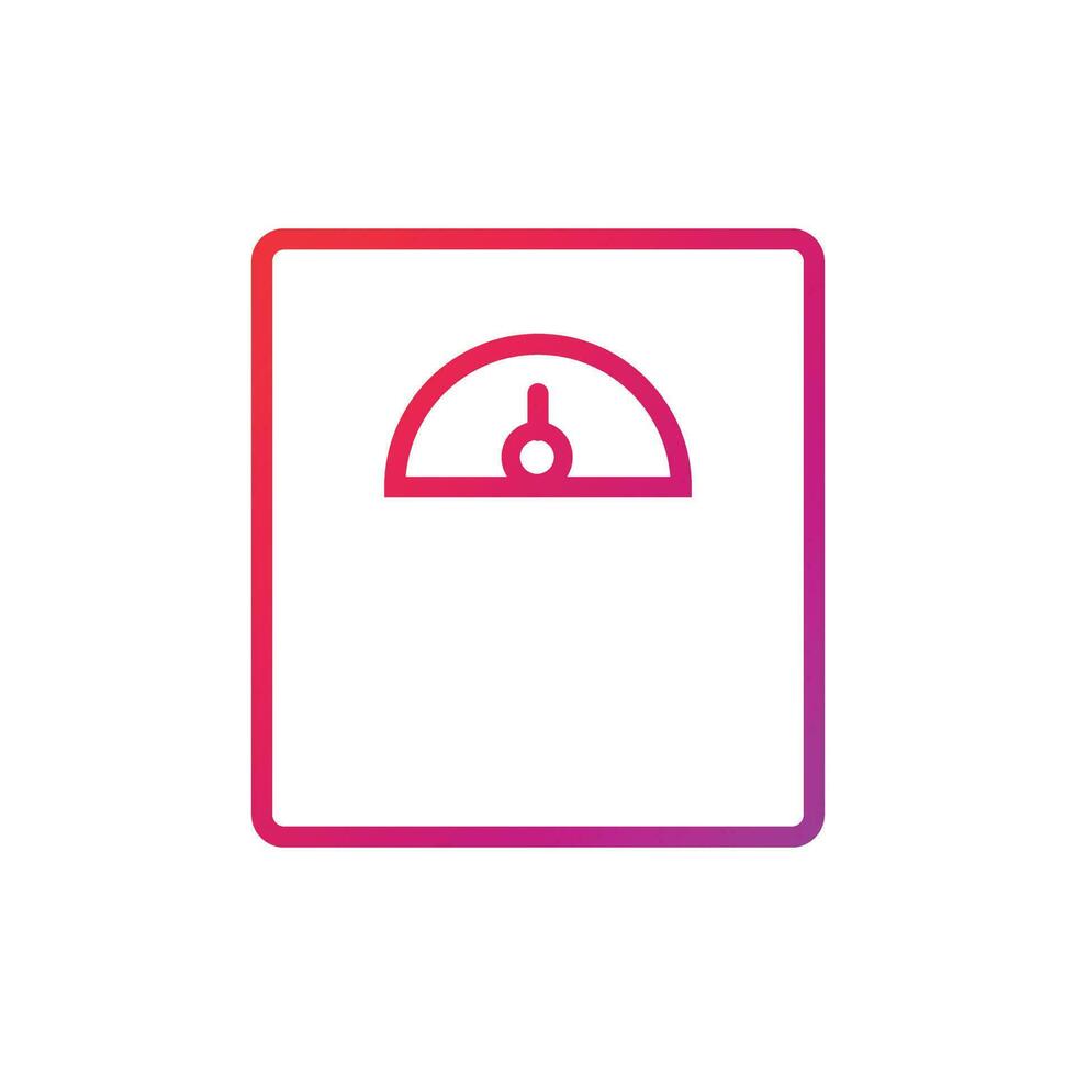 Weighing Scale Gradient Icon Vector Illustration 24455799 Vector Art at