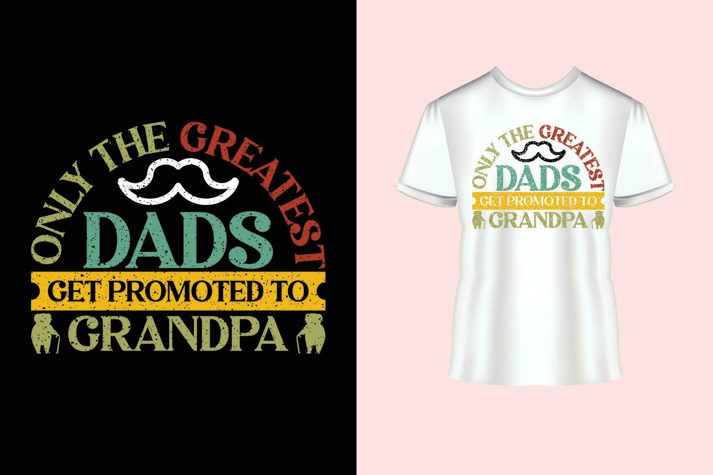 solamente el mayor papás obtener promovido a abuelo tipografía y caligrafía texto estilo camiseta diseño vector
