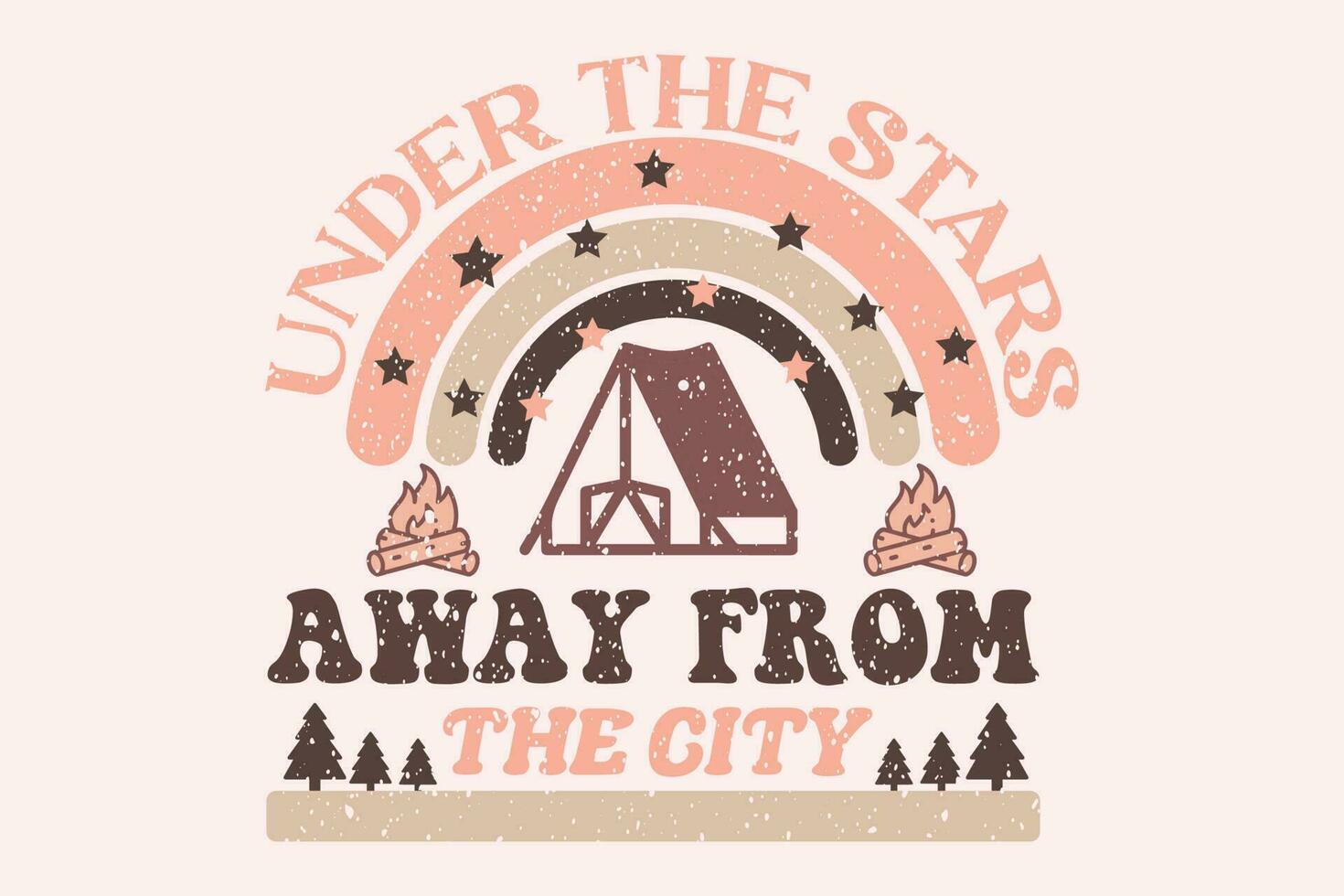 Camping Mountain t-shirt design. Travel T-shirt print, Adventure Mountain. Summer Vacation Print Graphic Element. Camping Sublimation EPS Digital Files for Instant Download vector
