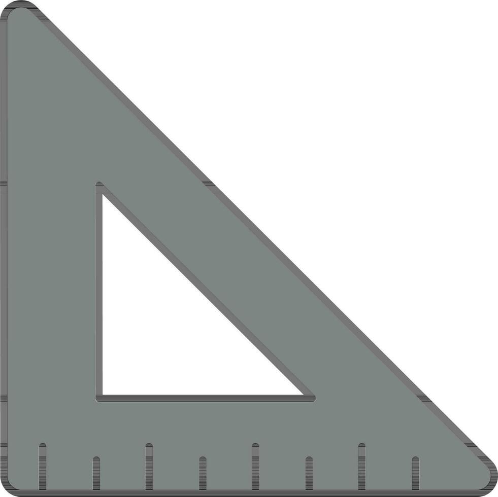 Triangle Ruler Scale Icon In Grey And Black Color. 24456466 Vector Art