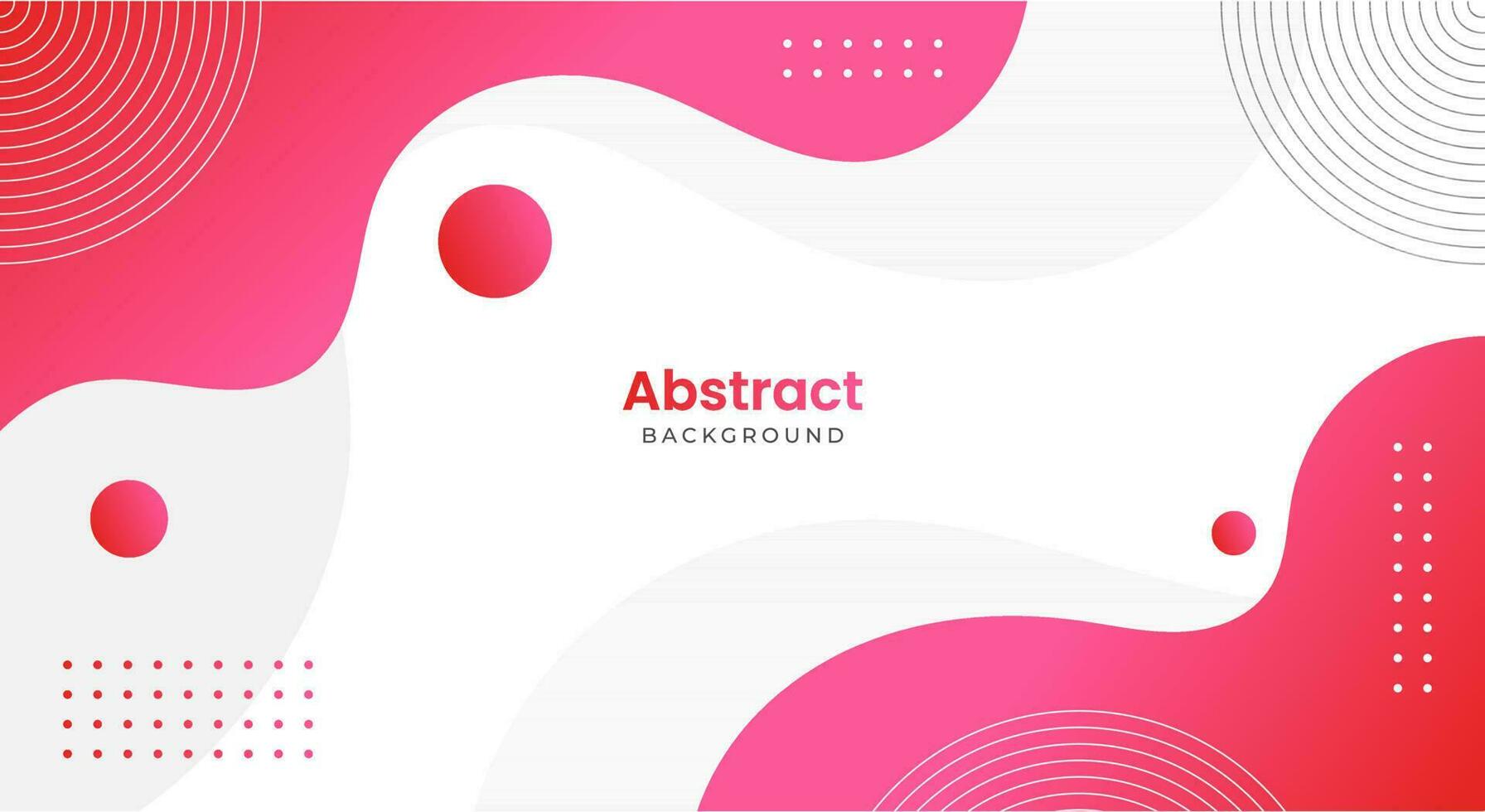 Gradient red and pink wave background vector