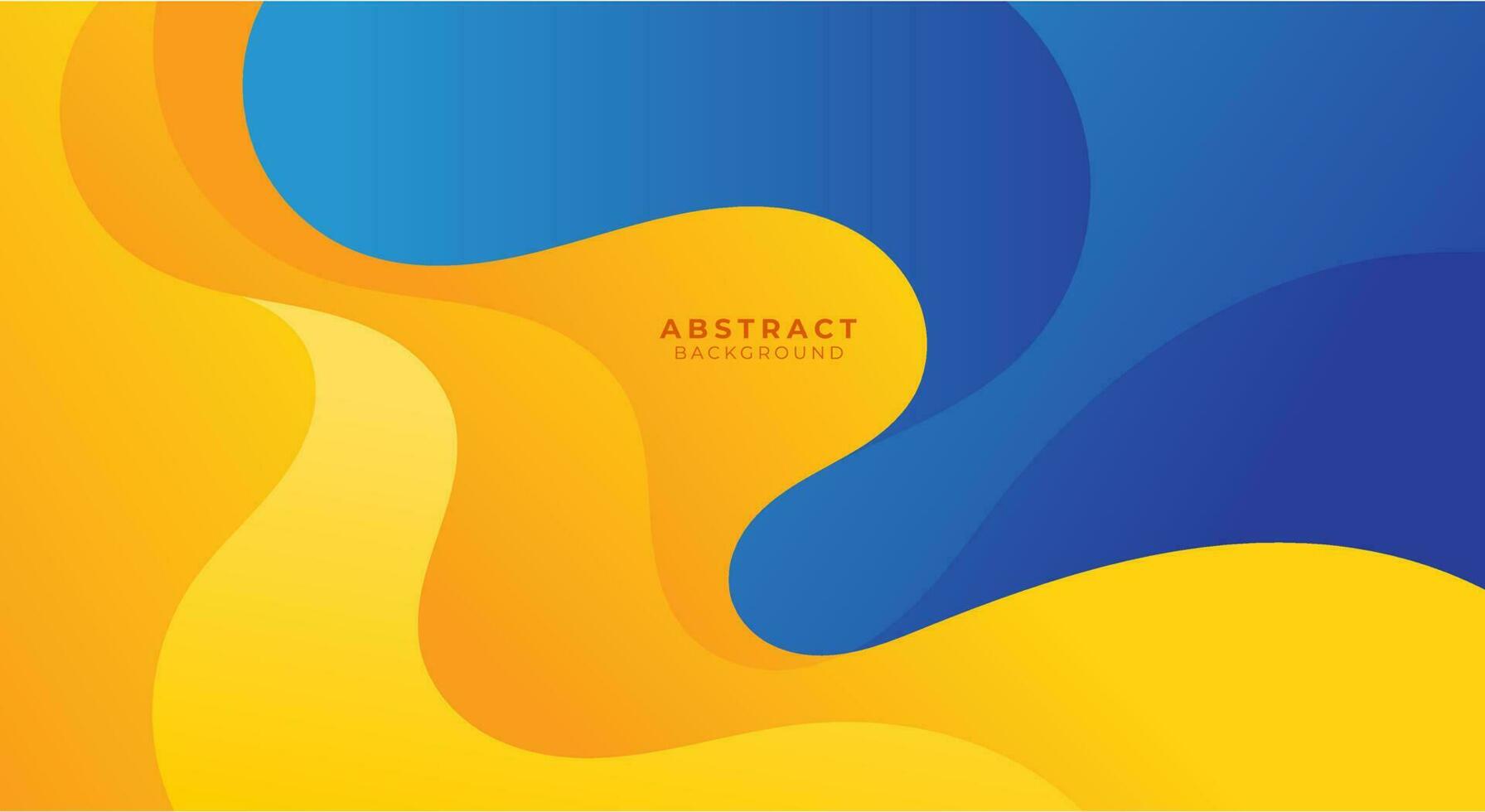 Yellow and blue abstract background vector
