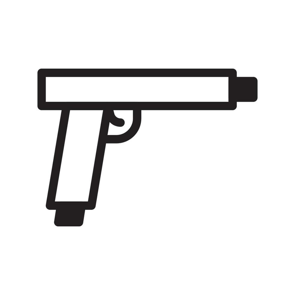 gun icon duotone black colour military symbol perfect. vector