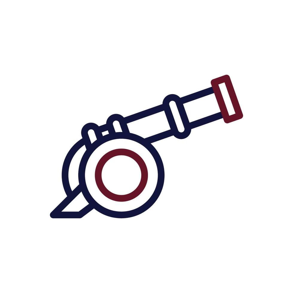 Cannon icon duocolor maroon navy colour military symbol perfect. vector