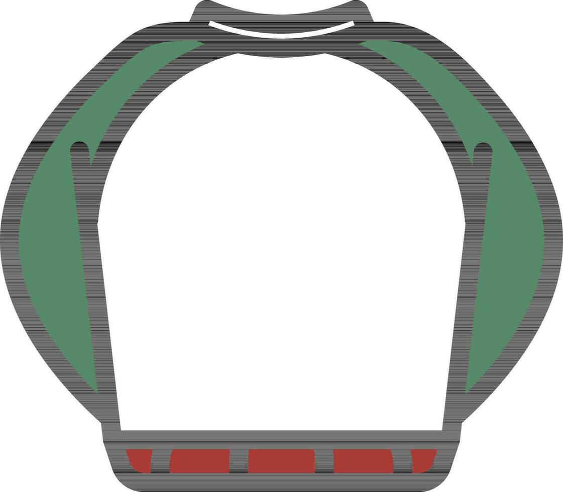 Coloful Sweater Icon In Flat Style. vector