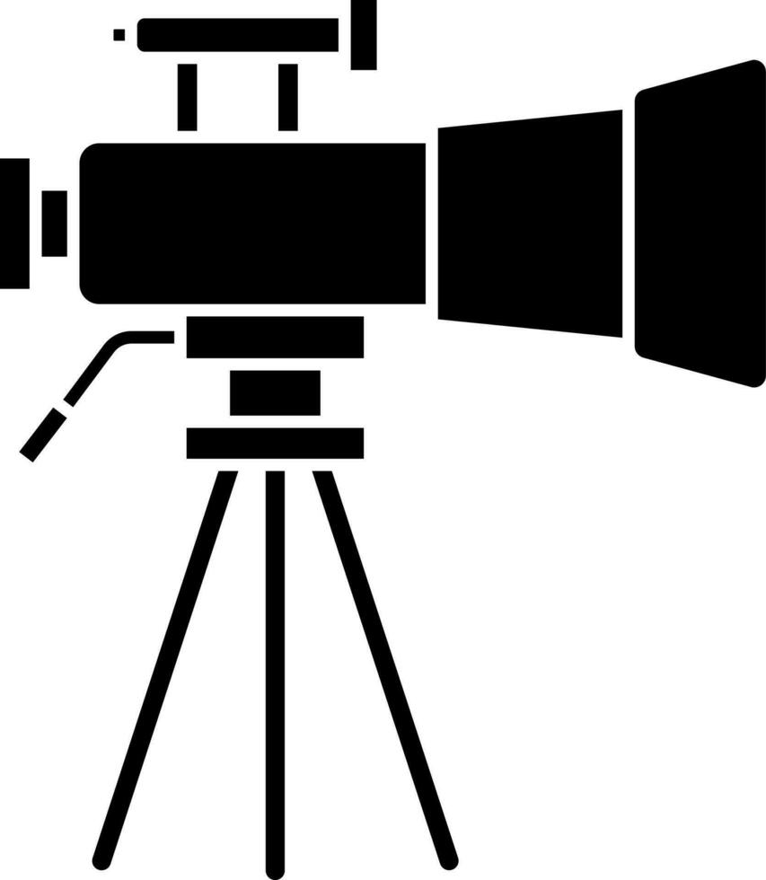 Illustration of Telescope Icon in Flat Style. vector