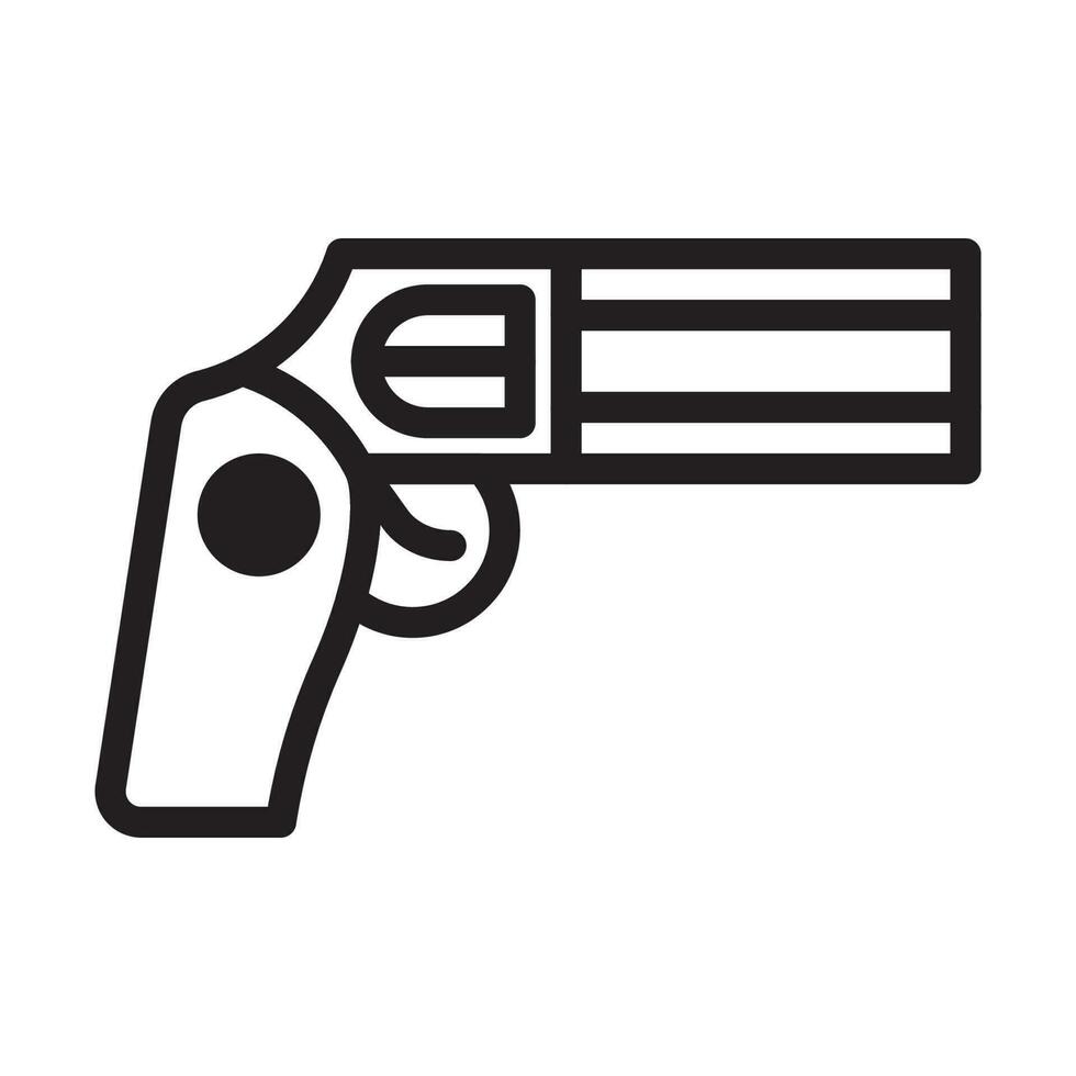 pistola icono duotono negro color militar símbolo Perfecto. vector