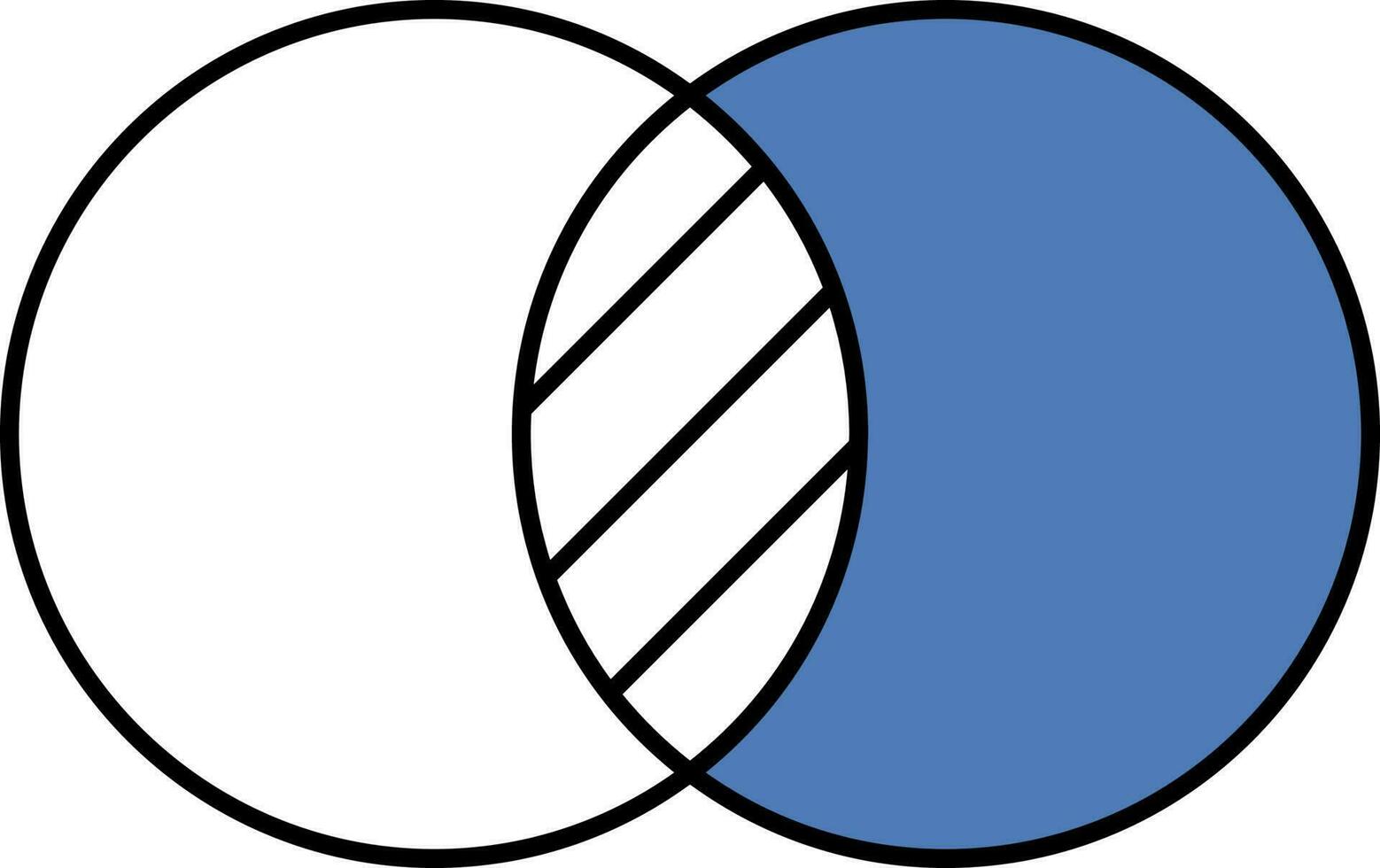 Intersection Icon In Blue And White Color. vector