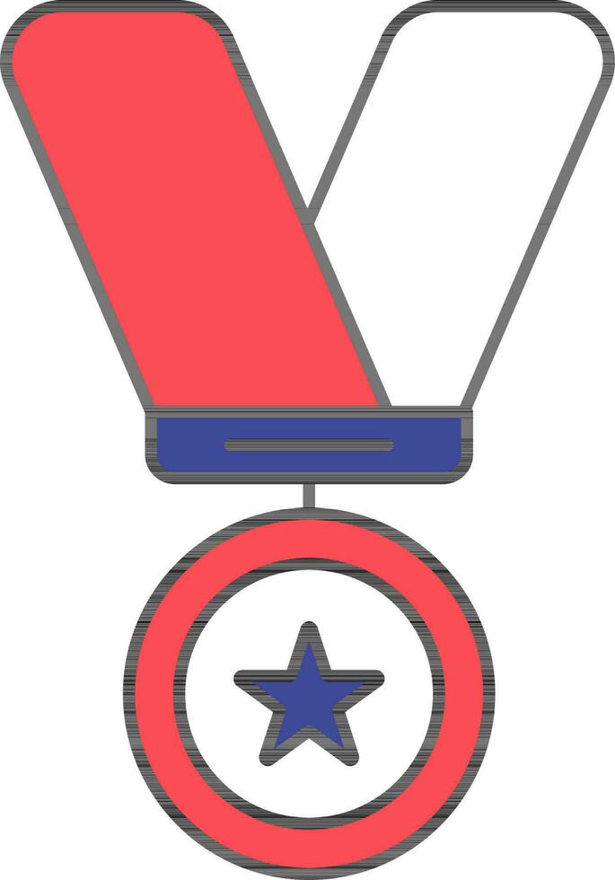 Colorful Medal Icon. vector