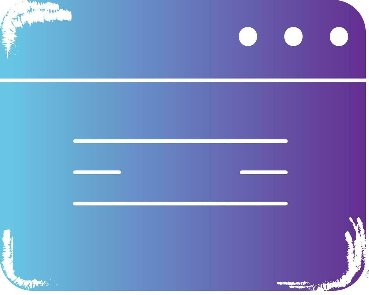 garabatear estilo página web icono en degradado color. vector