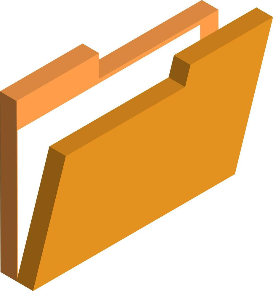 File manager icon or symbol in 3d. vector