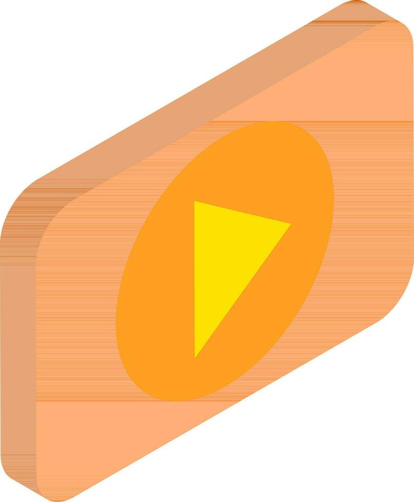 Vector illustration of play button icon.