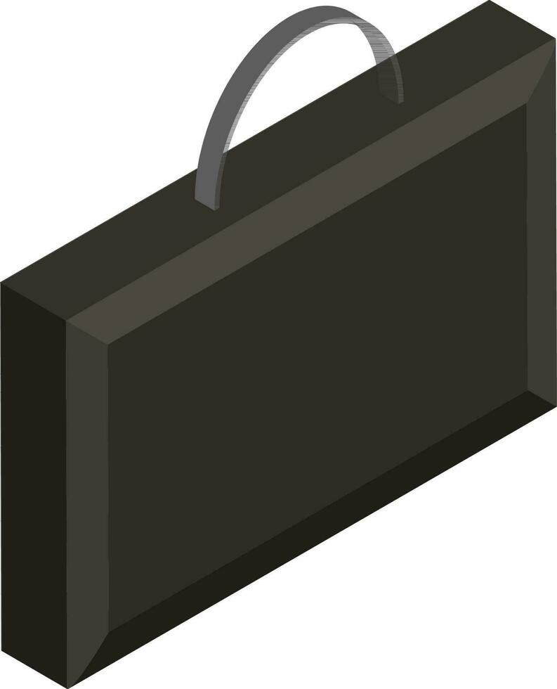 Isolated icon of isometric briefcase. vector
