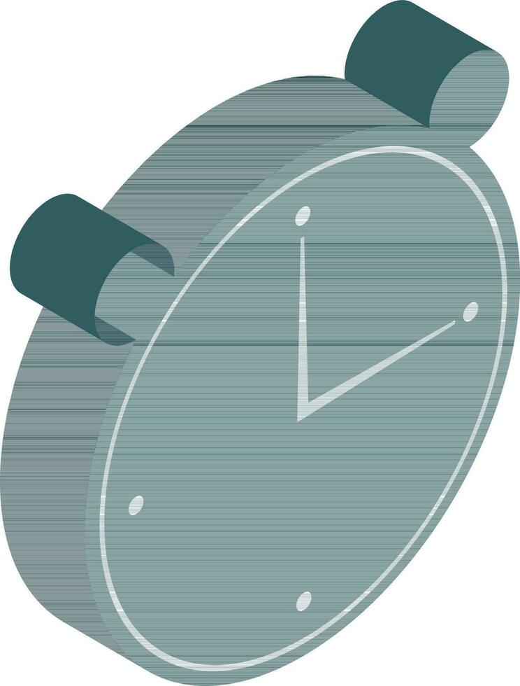 aislado reloj elemento en isométrica estilo. vector