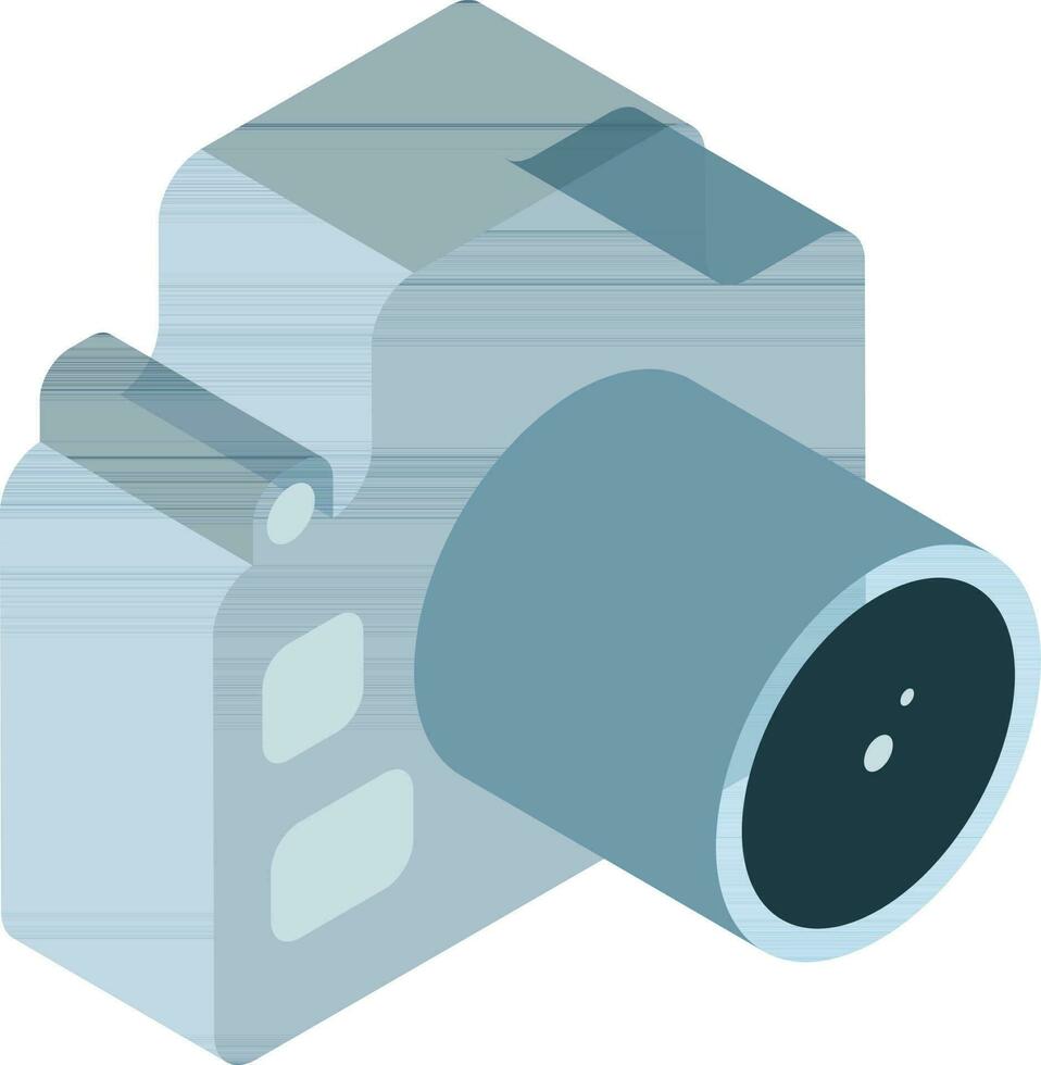 Vector illustration of isometric camera element.