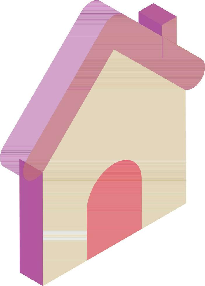 3D isometric illustration of home icon. vector