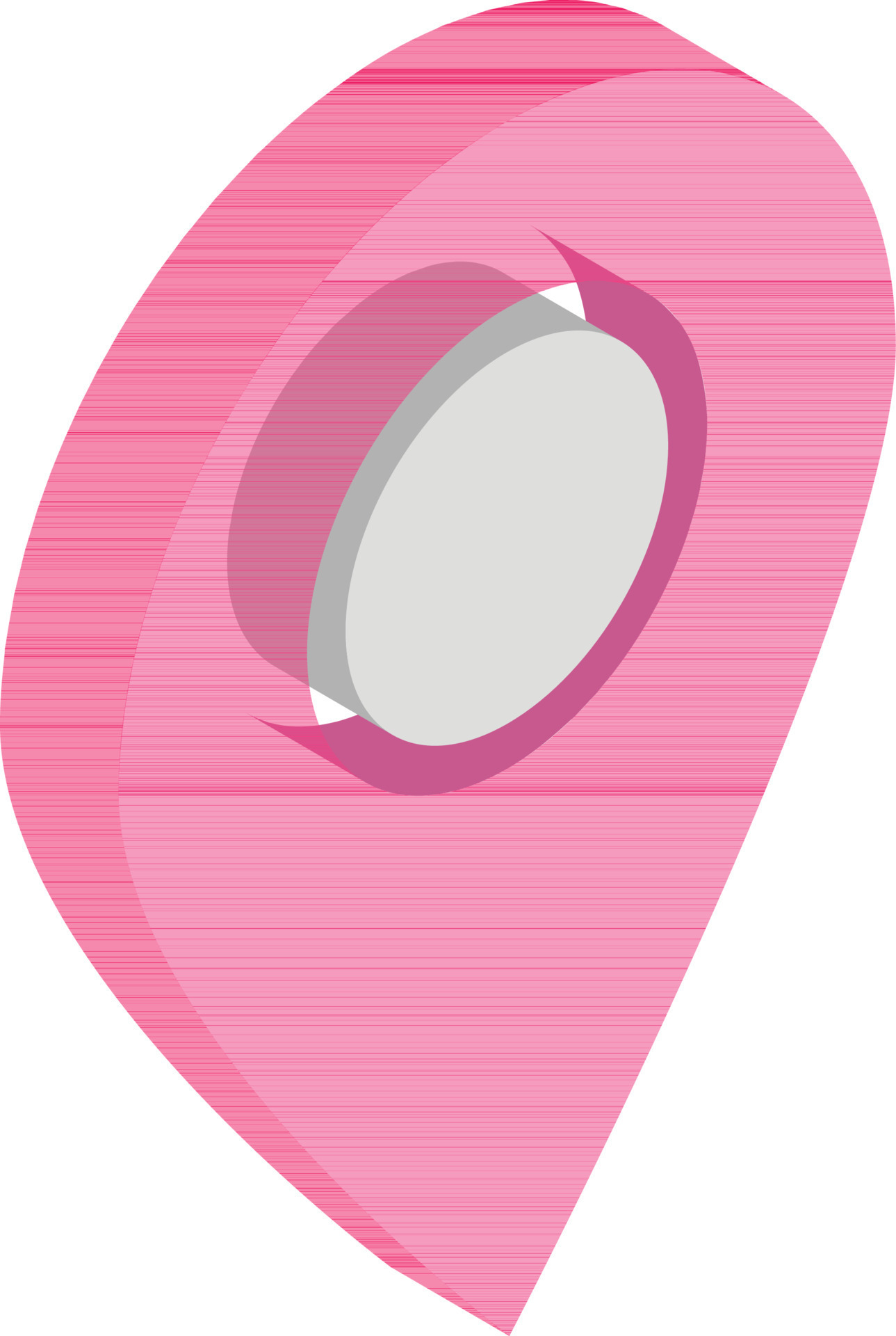 Isometric location pin icon in pink color. 24459901 Vector Art at Vecteezy