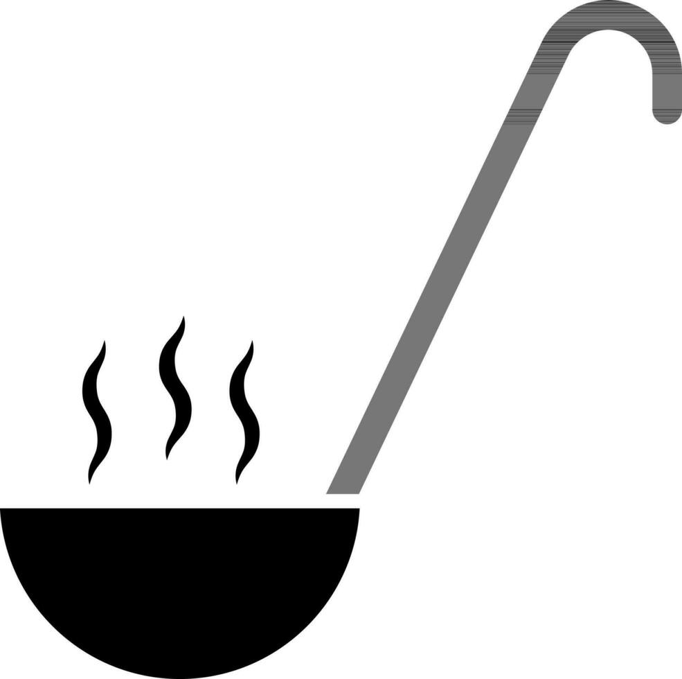 Illustration of ladle icon. vector