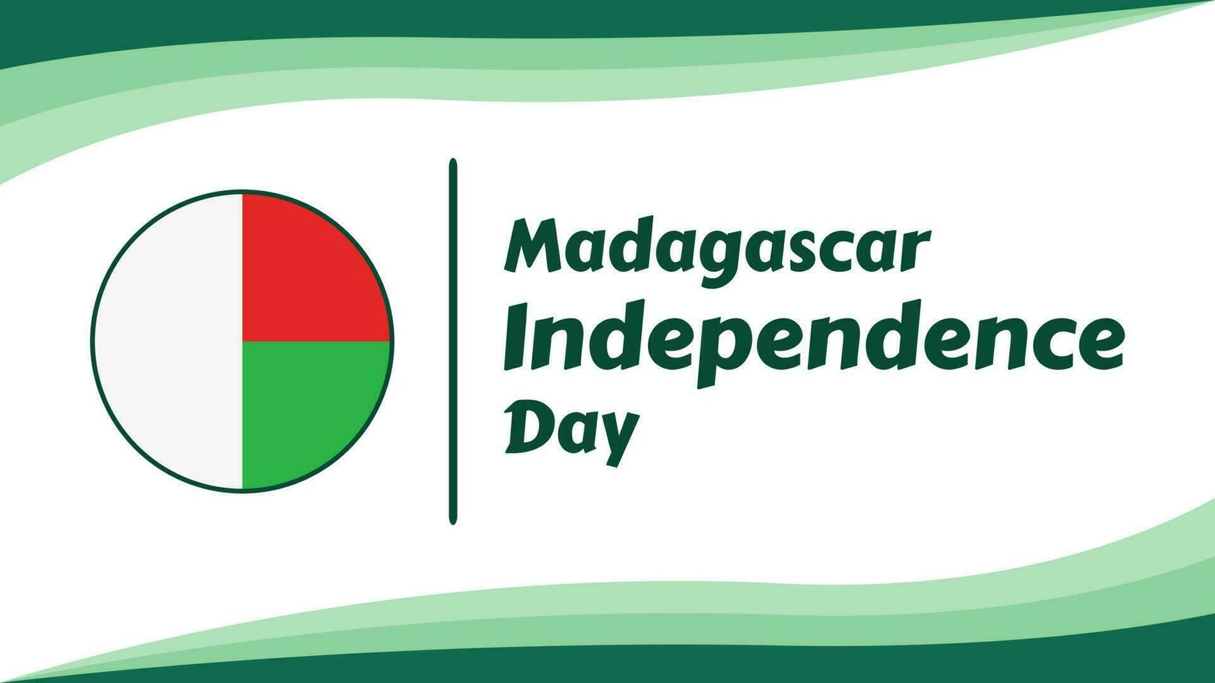 Madagascar independence or national day in modern design vector