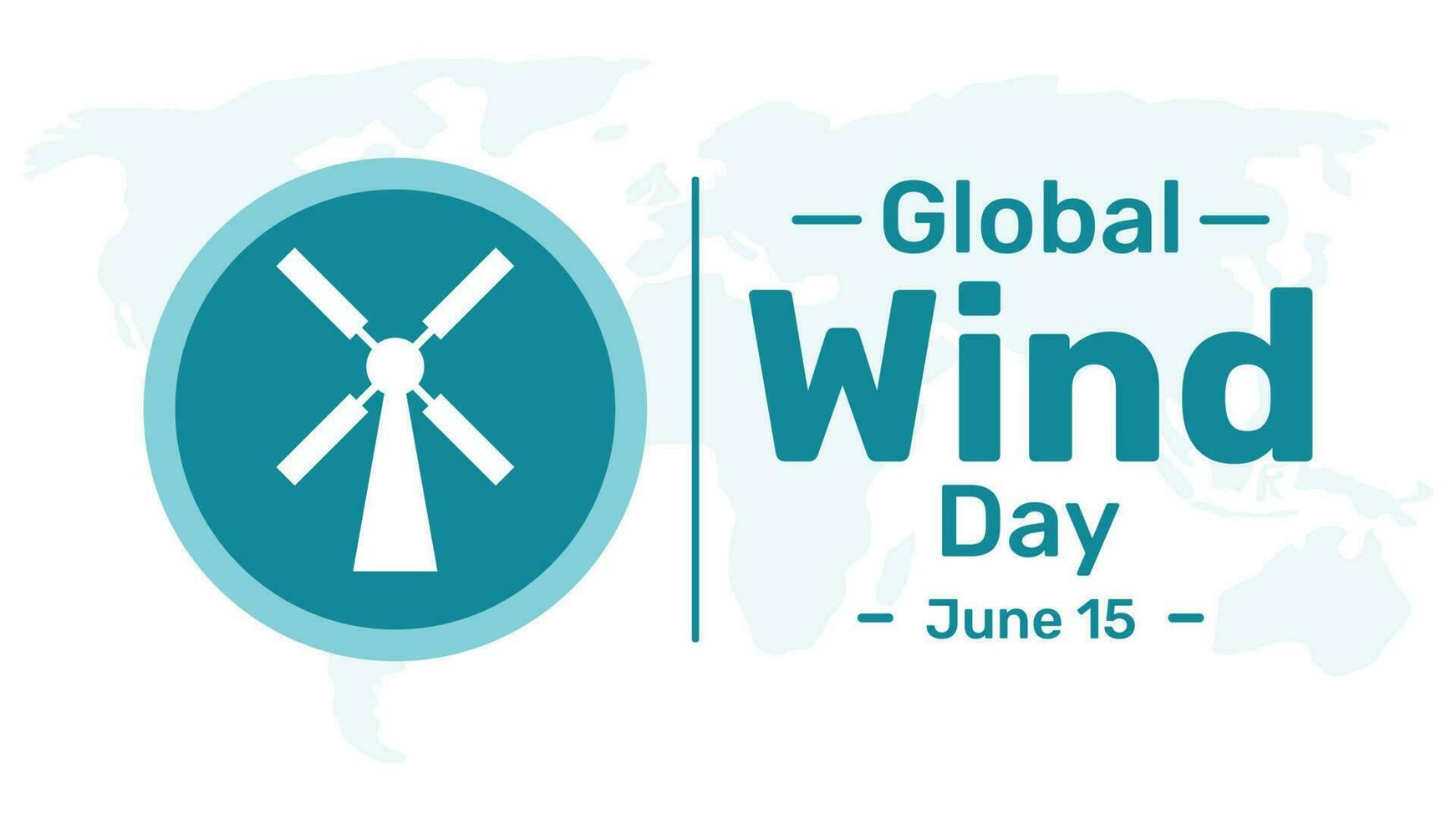 World wind day with propeller icon and blue color in flat design vector