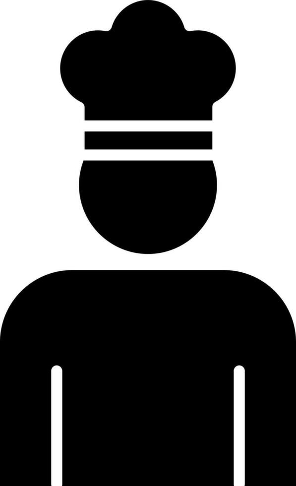 Chef icon or symbol in flat style. vector