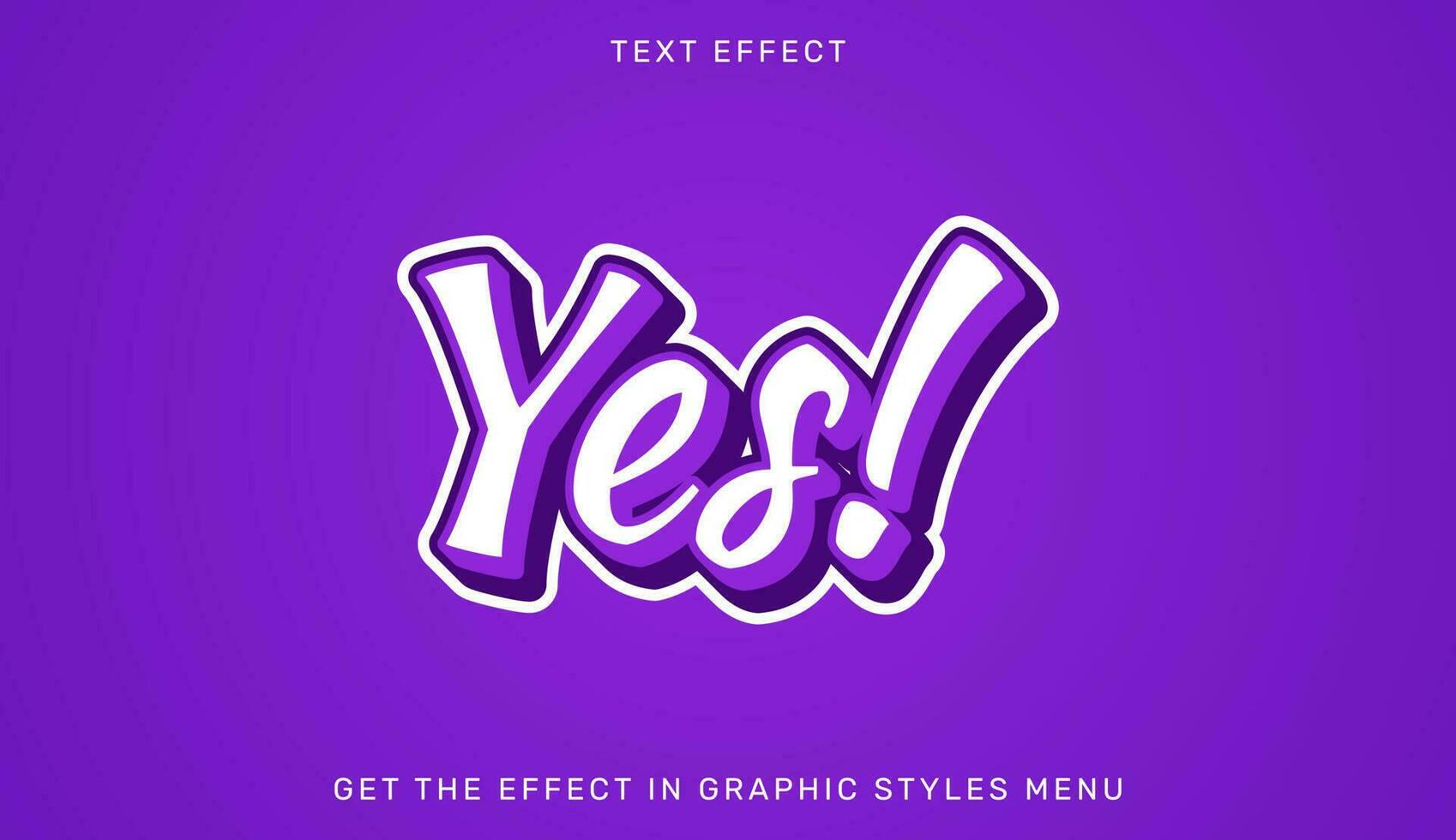 si editable texto efecto en 3d estilo vector