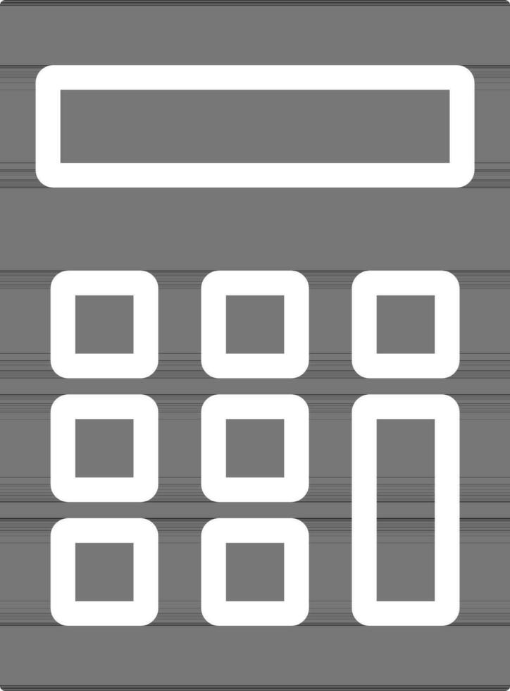 Isolated illustration of calculator icon. vector