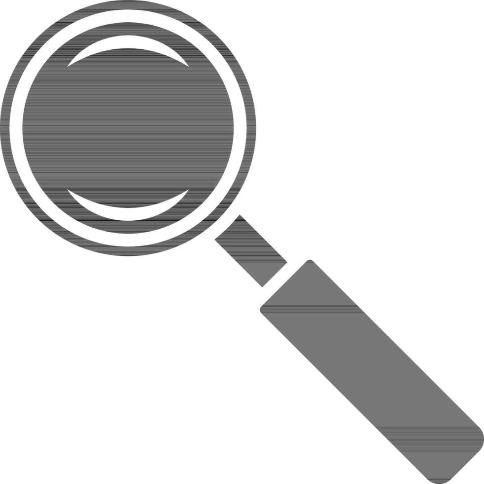Isolated icon of magnify glass icon. vector
