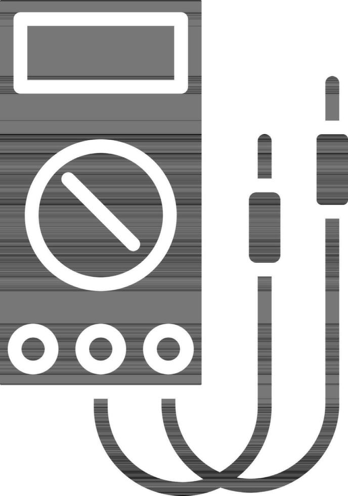 Vector illustration of multimeter icon.