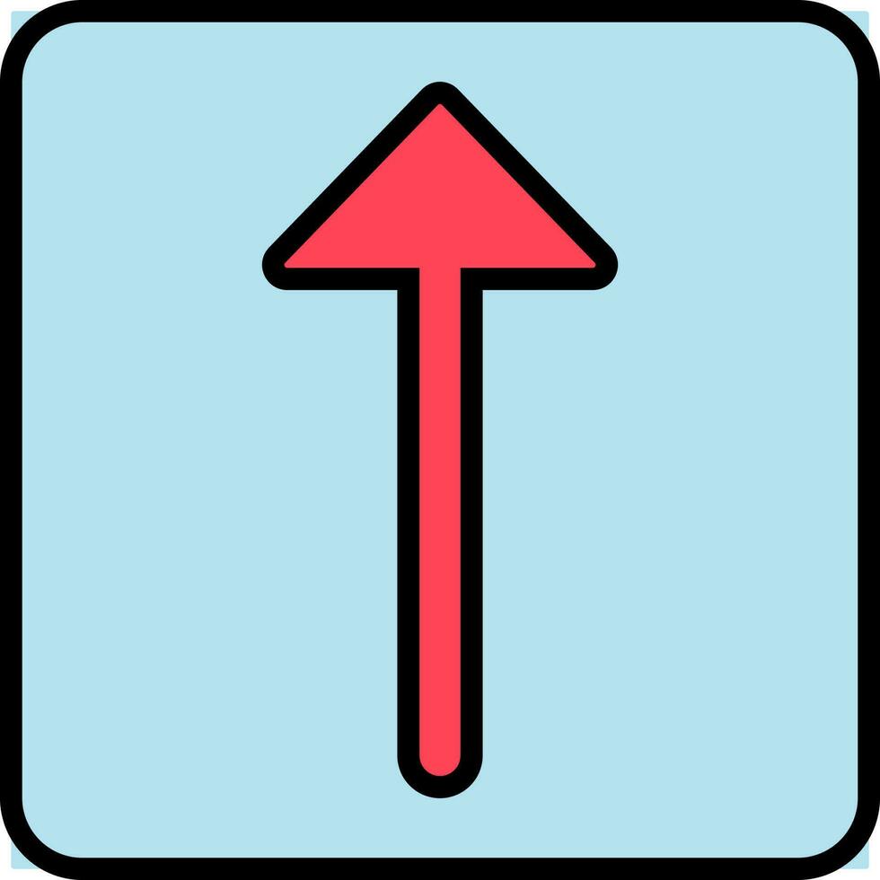 Upload Button icon in blue and red color. vector