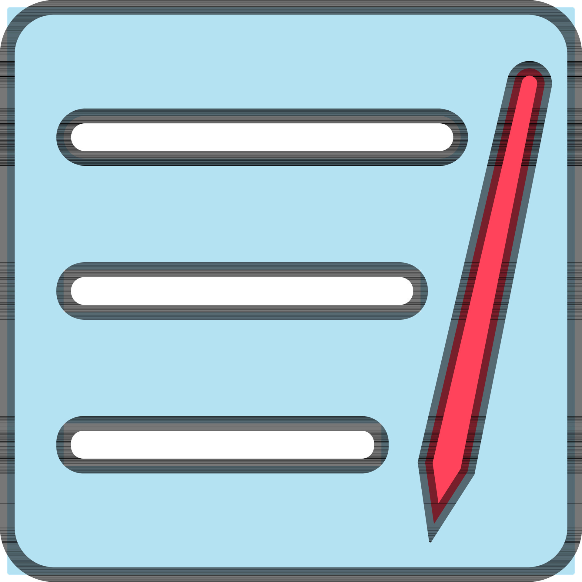 Edit note icon or symbol in flat style 24460318 vector art at vecteezy