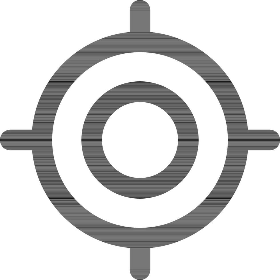 Vector illustration of target icon.
