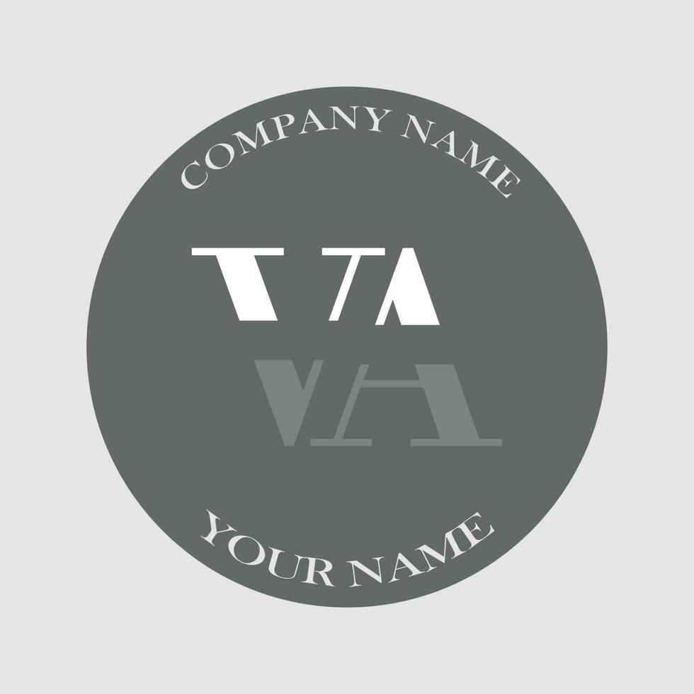 initial VA logo letter monogram luxury hand drawn vector