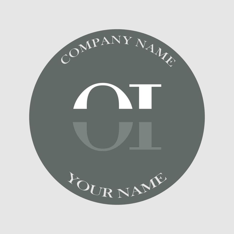 initial OI logo letter monogram luxury hand drawn vector