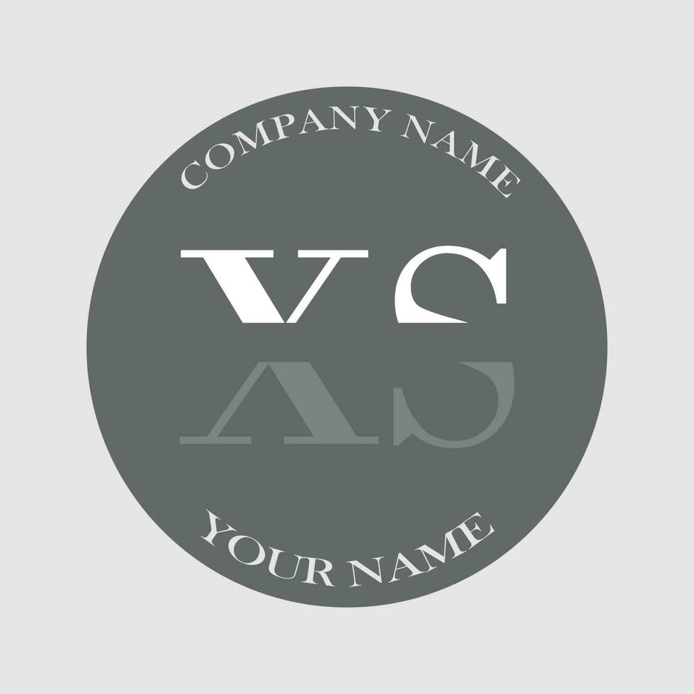 initial XS logo letter monogram luxury hand drawn vector