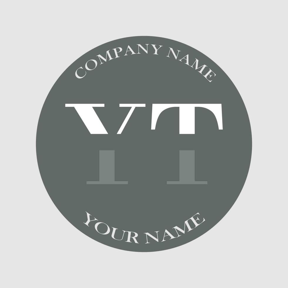 initial YT logo letter monogram luxury hand drawn vector