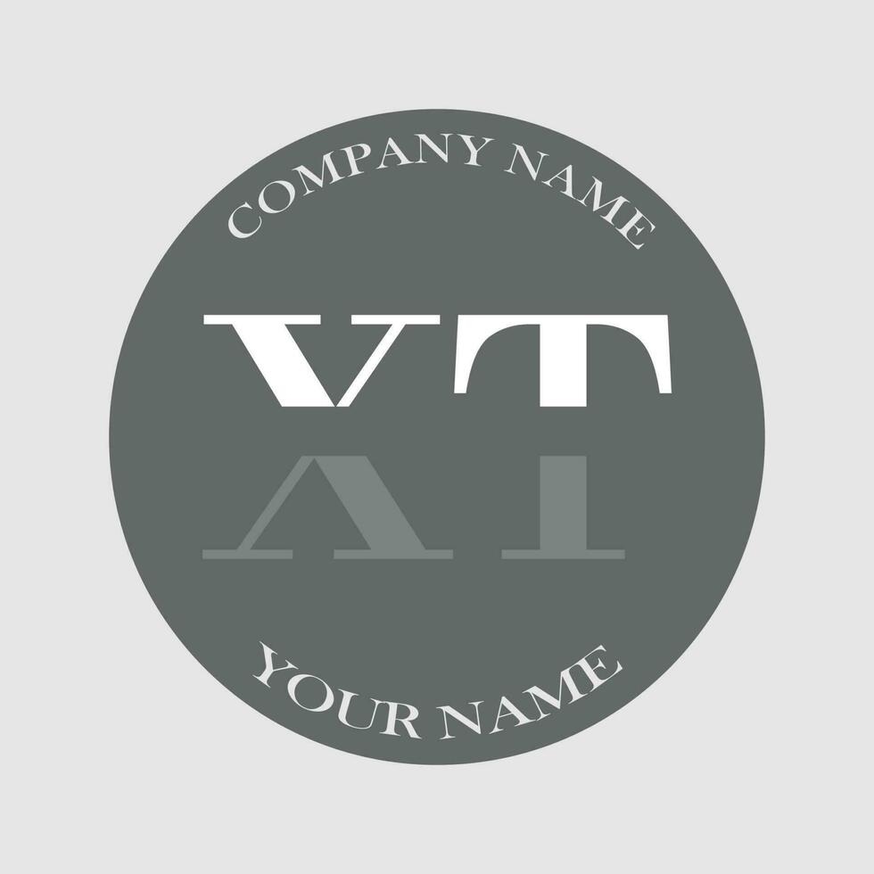 initial XT logo letter monogram luxury hand drawn vector