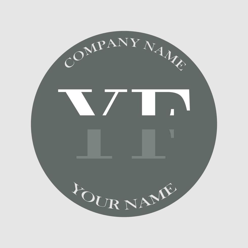 initial YF logo letter monogram luxury hand drawn vector