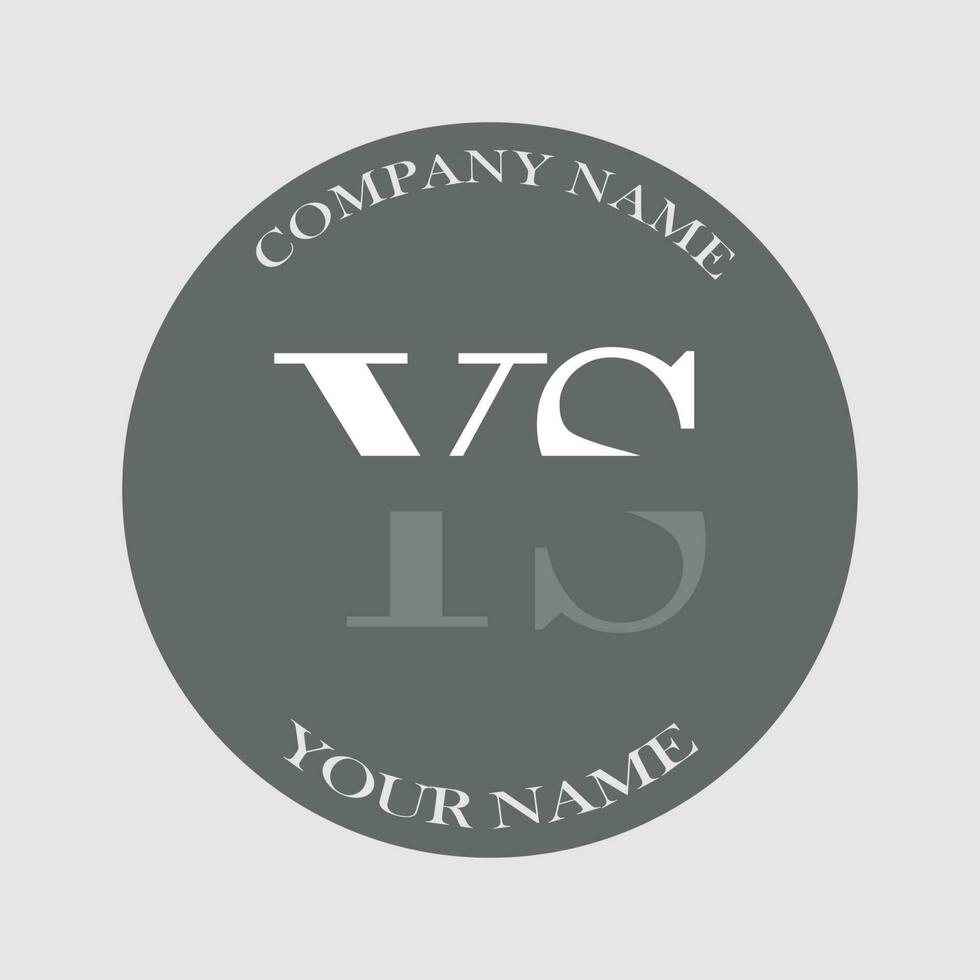 initial YS logo letter monogram luxury hand drawn vector