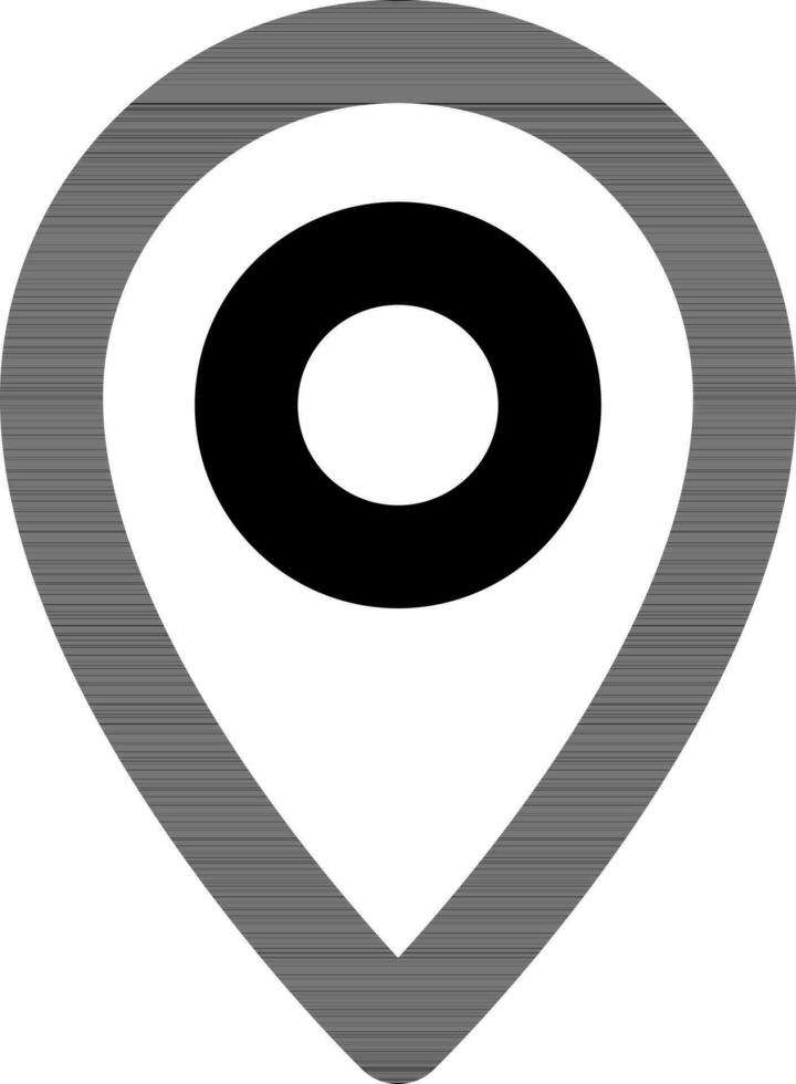 Location searching icon in line art. vector