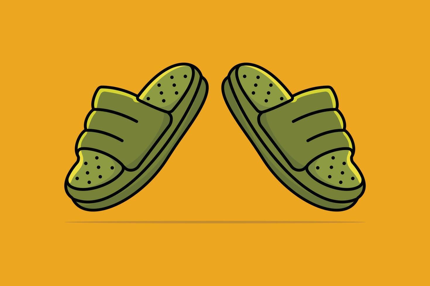 hombres zapatillas Zapatos vector ilustración. hombres Moda objeto icono concepto. amarillo dar la vuelta fracaso, dar la vuelta fracaso icono, zapatilla icono, zapatos, al aire libre Zapatos vector diseño.