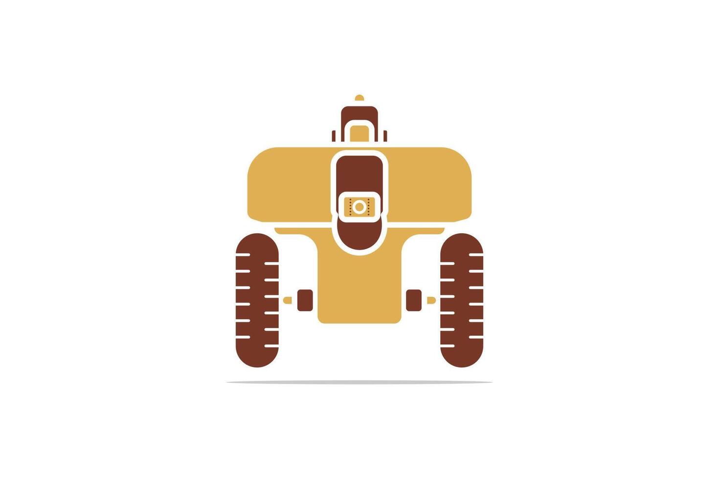 Smart Farming Industry Robot vector illustration. Farm transportation objects icon concept. Robots in agriculture, farming robot, robot greenhouse.