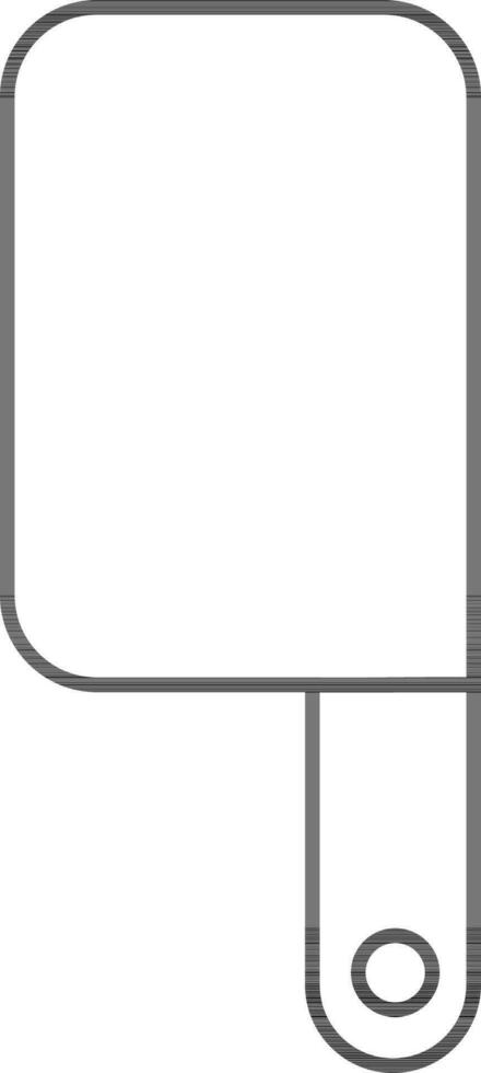 Cleaver Icon In Black Line Art. vector