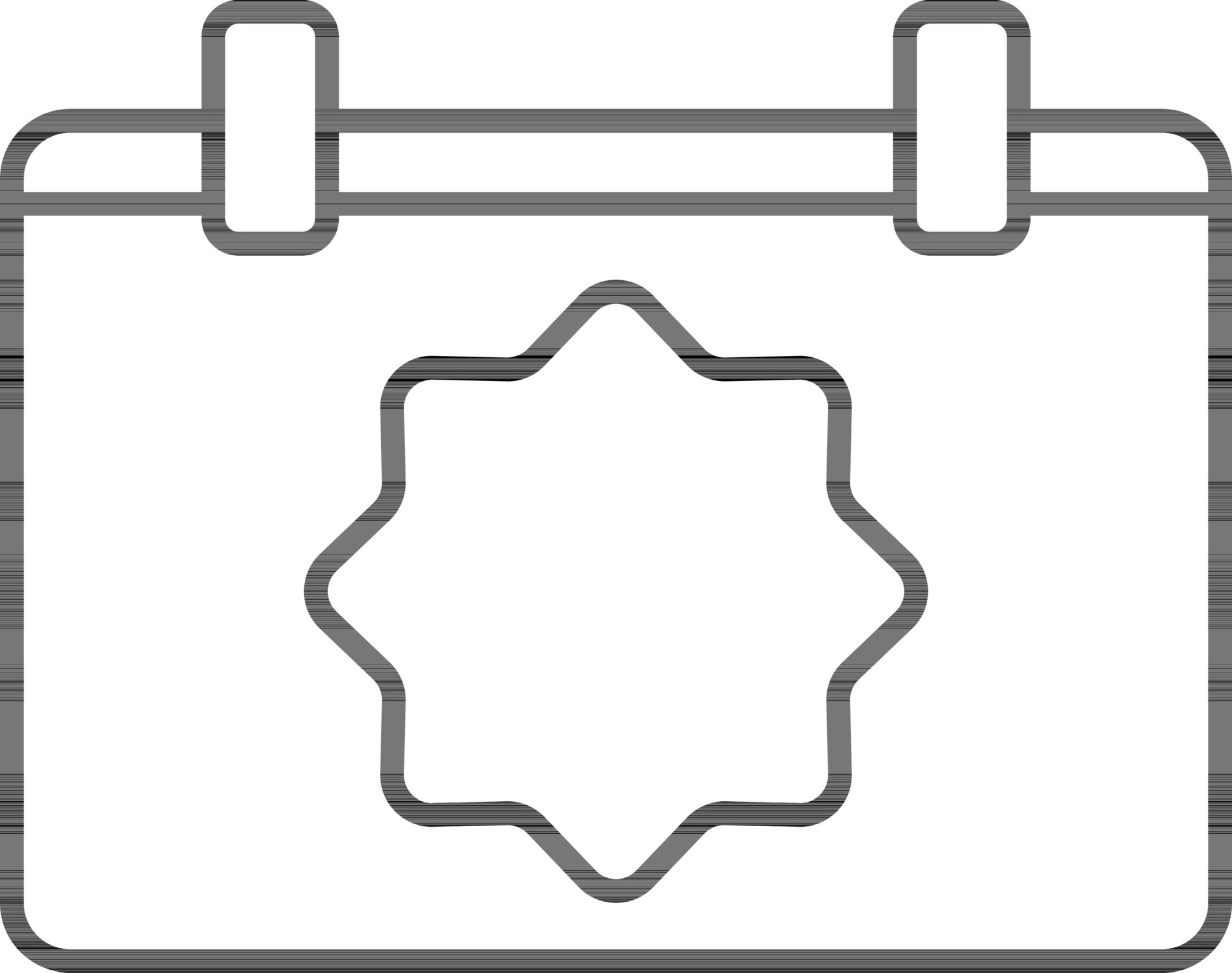 Islamic Calendar Icon In Line Art. 24460930 Vector Art at Vecteezy