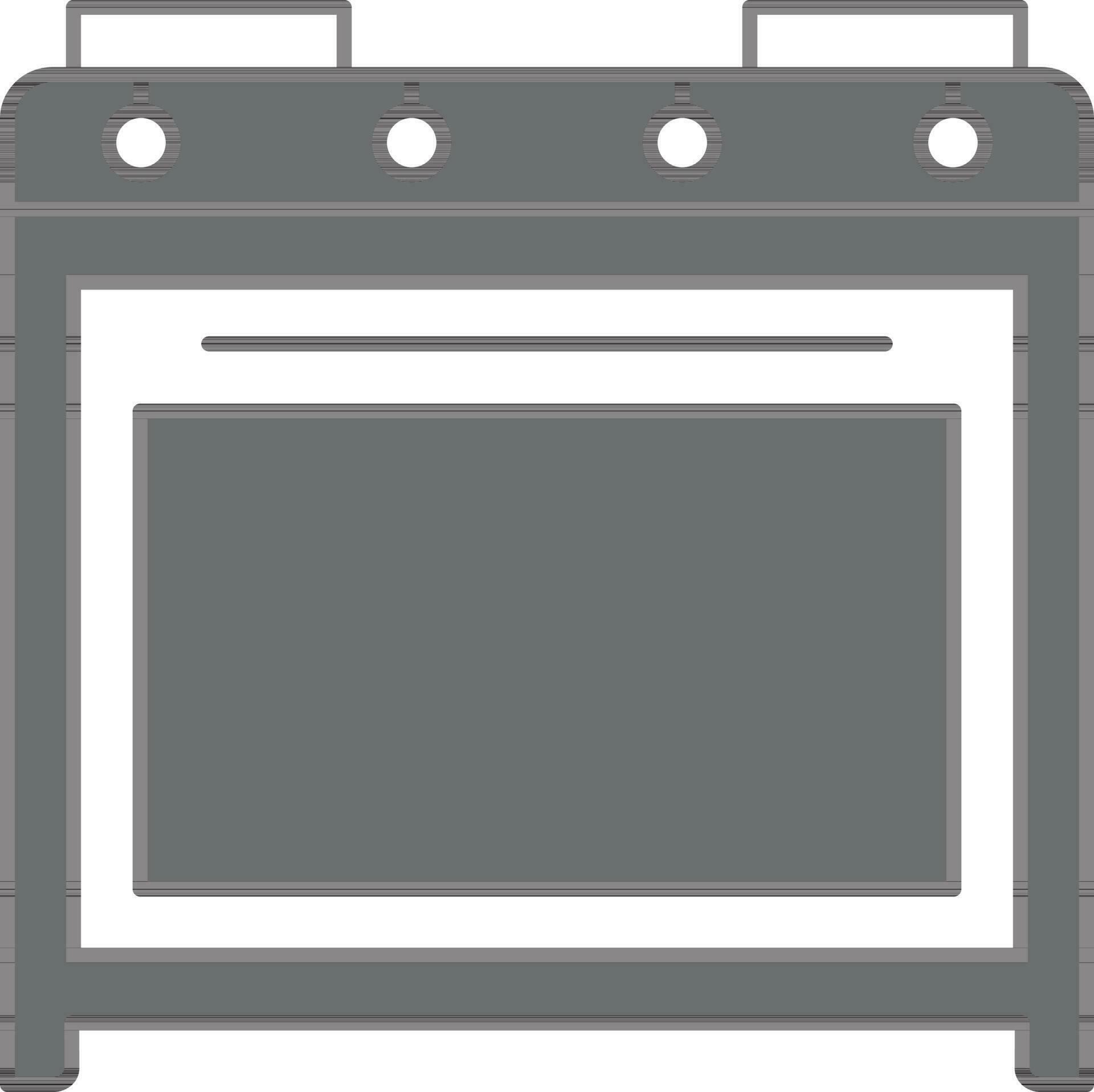 Induction Stove Icon In Gray And White Color. 24461050 Vector Art at