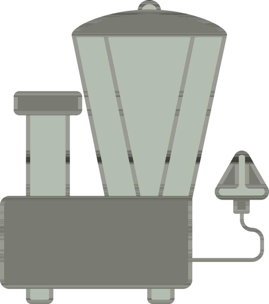 Mixer Grinder Icon In Gray Color. vector